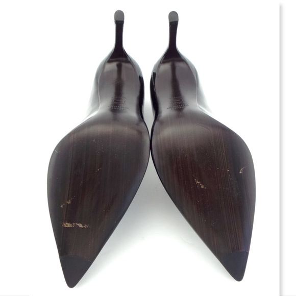 New STUART WEITZMAN Black Patent Leather Classic Heel Pumps 9 - Picture 8 of 8